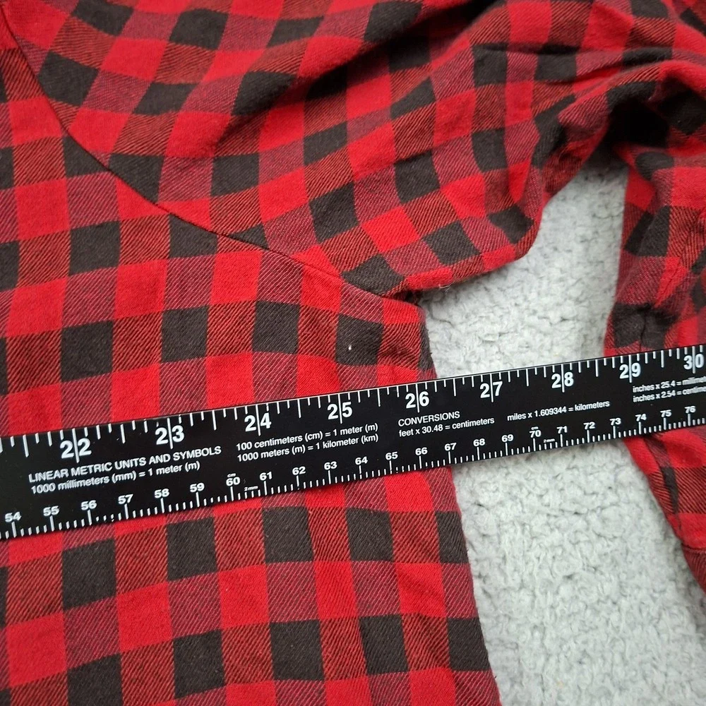 COLDWATER CREEK Womens Size 2X Multi Plaid Button Up Shirt Patchwork Cabincore